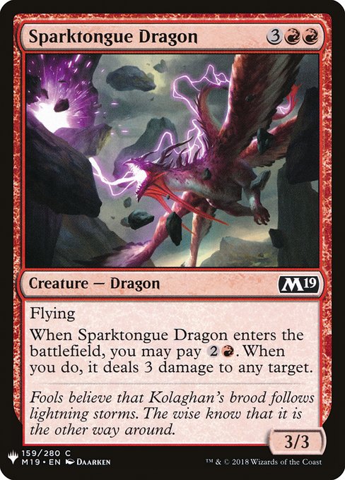 Sparktongue Dragon (The List)