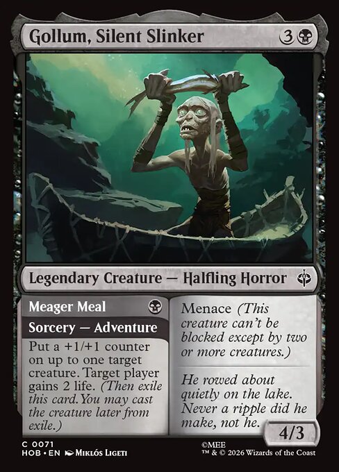 Gollum, Silent Slinker // Meager Meal (The Hobbit)