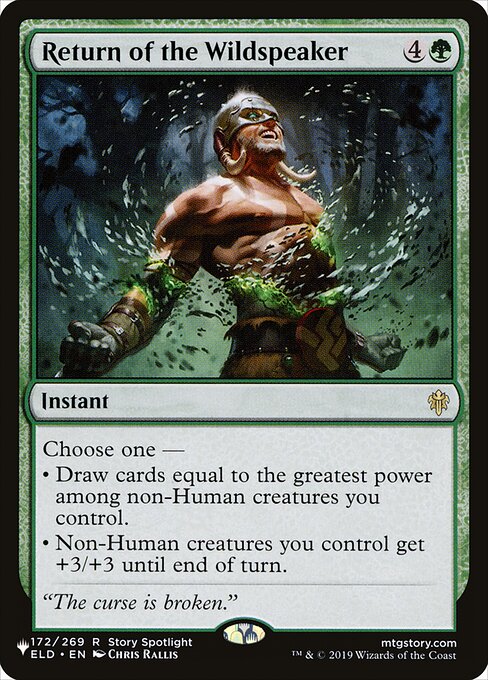 Return of the Wildspeaker (The List)