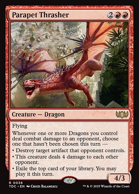 Parapet Thrasher (Tarkir: Dragonstorm Commander)