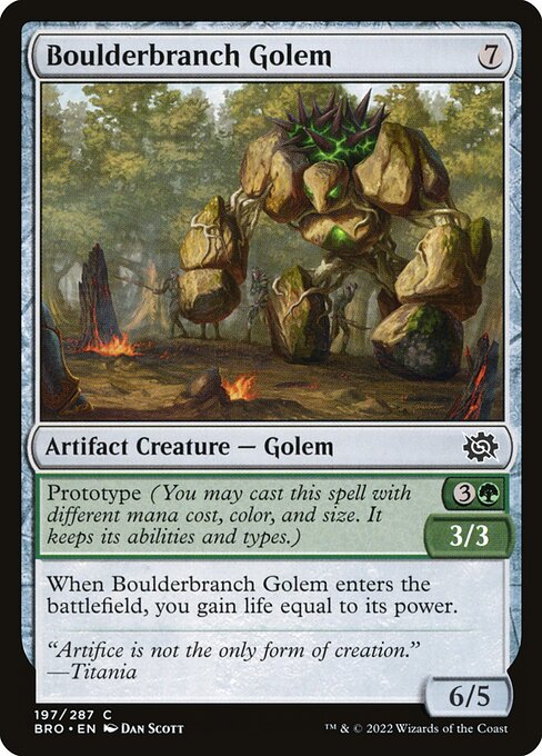 Boulderbranch Golem (The Brothers' War)