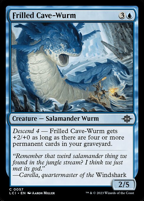 Frilled Cave-Wurm (The Lost Caverns of Ixalan)