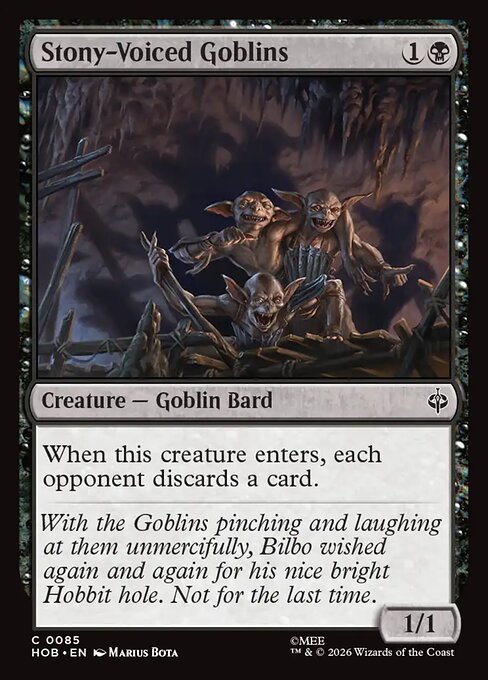 Stony-Voiced Goblins (The Hobbit)