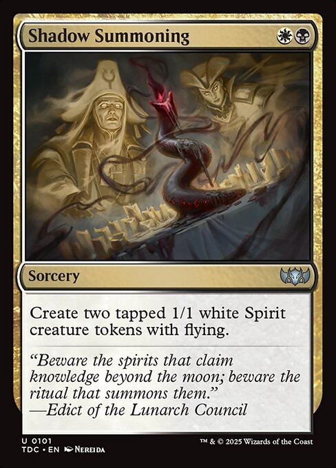 Shadow Summoning (Tarkir: Dragonstorm Commander)