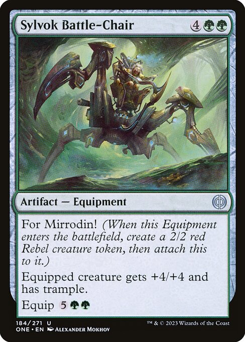 Sylvok Battle-Chair (Phyrexia: All Will Be One)