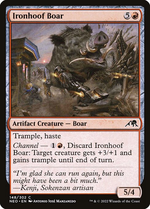 Ironhoof Boar (Kamigawa: Neon Dynasty)