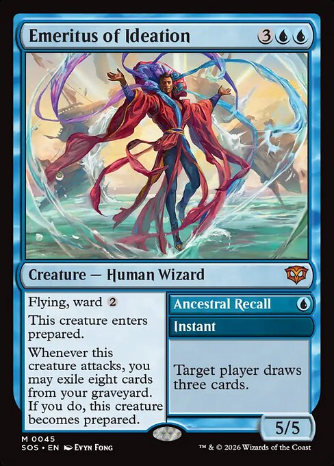 Emeritus of Ideation // Ancestral Recall (Secrets of Strixhaven)