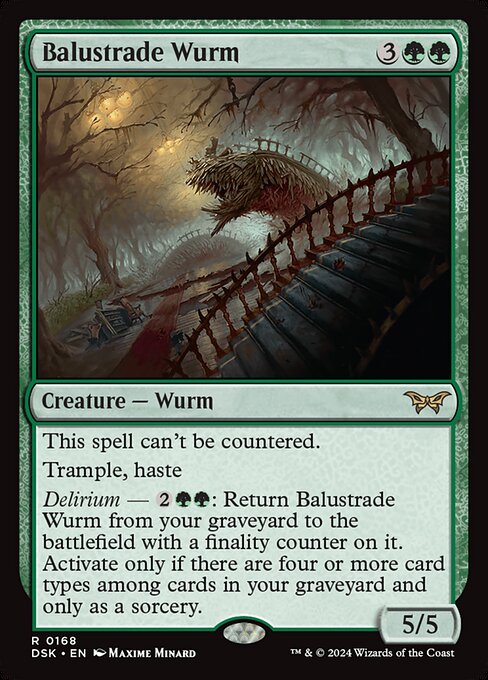 Balustrade Wurm (Duskmourn: House of Horror)