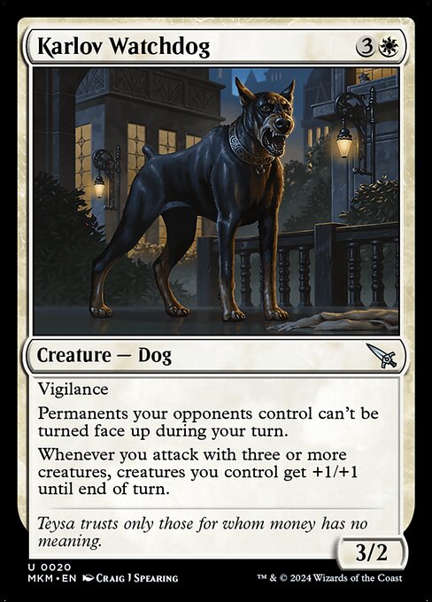 Karlov Watchdog (Murders at Karlov Manor)