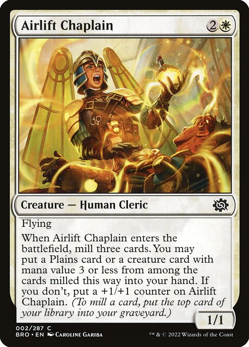 Airlift Chaplain (The Brothers' War)