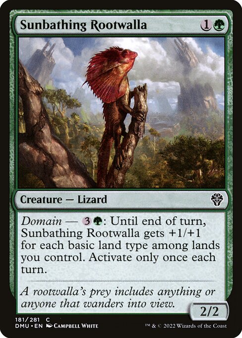 Sunbathing Rootwalla (Dominaria United)