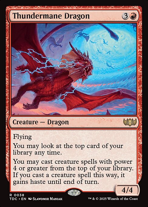 Thundermane Dragon (Tarkir: Dragonstorm Commander)