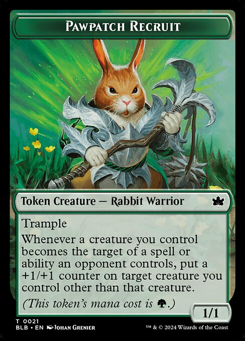 Pawpatch Recruit (Bloomburrow Tokens)