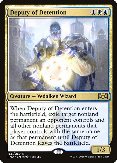 Deputy of Detention (Ravnica Allegiance)