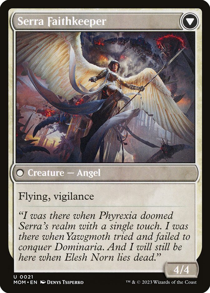 Invasion of Dominaria // Serra Faithkeeper (March of the Machine)