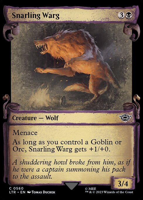 Snarling Warg (The Lord of the Rings: Tales of Middle-earth)