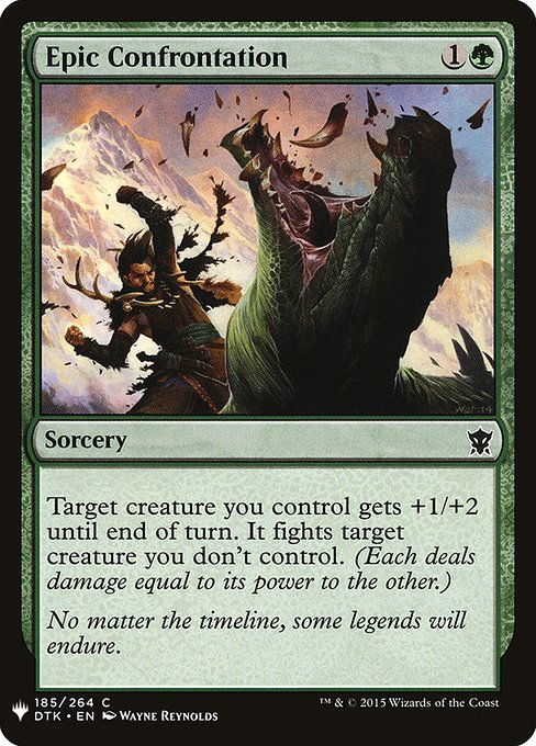 Epic Confrontation (The List)