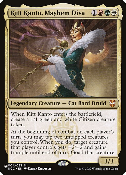 Kitt Kanto, Mayhem Diva (The List)