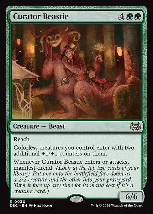 Curator Beastie (Duskmourn: House of Horror Commander)