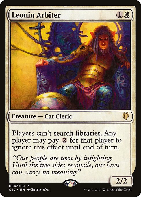 Leonin Arbiter (Commander 2017)