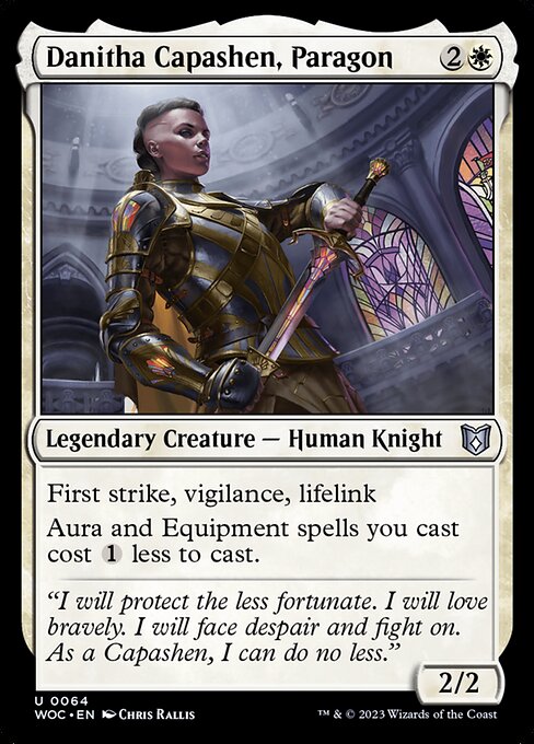 Danitha Capashen, Paragon (Wilds of Eldraine Commander)