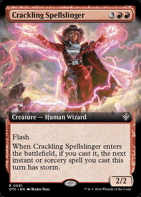Crackling Spellslinger (Outlaws of Thunder Junction Commander)