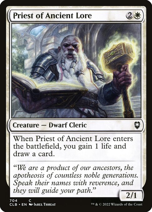 Priest of Ancient Lore (Commander Legends: Battle for Baldur's Gate)