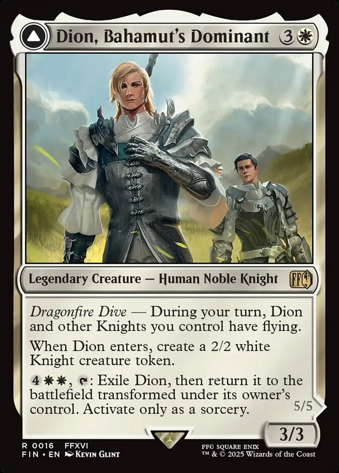 Dion, Bahamut's Dominant // Bahamut, Warden of Light (Final Fantasy)
