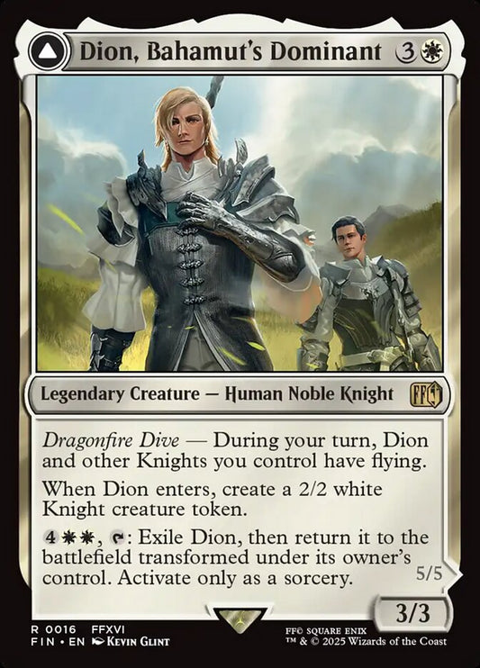 Dion, Bahamut's Dominant // Bahamut, Warden of Light (Final Fantasy)