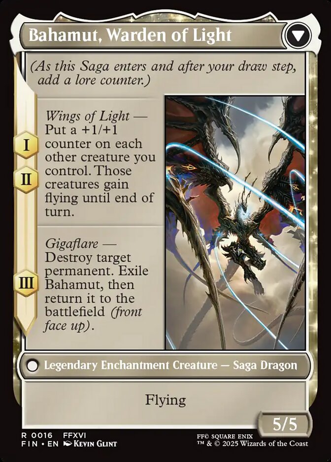 Dion, Bahamut's Dominant // Bahamut, Warden of Light (Final Fantasy)