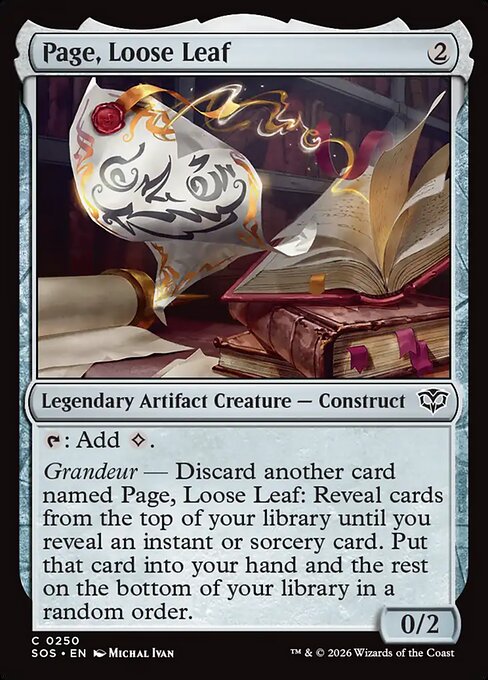 Page, Loose Leaf (Secrets of Strixhaven)