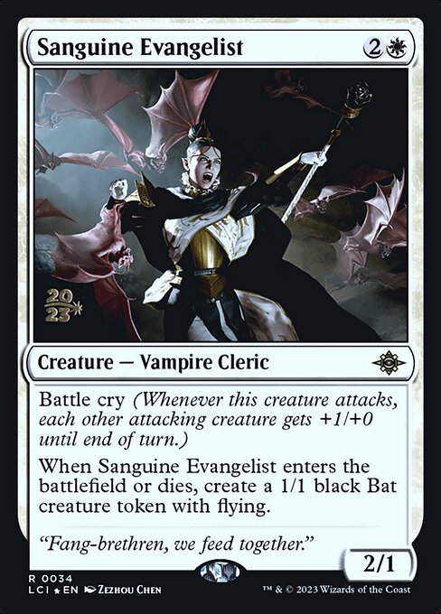 Sanguine Evangelist (The Lost Caverns of Ixalan Promos)