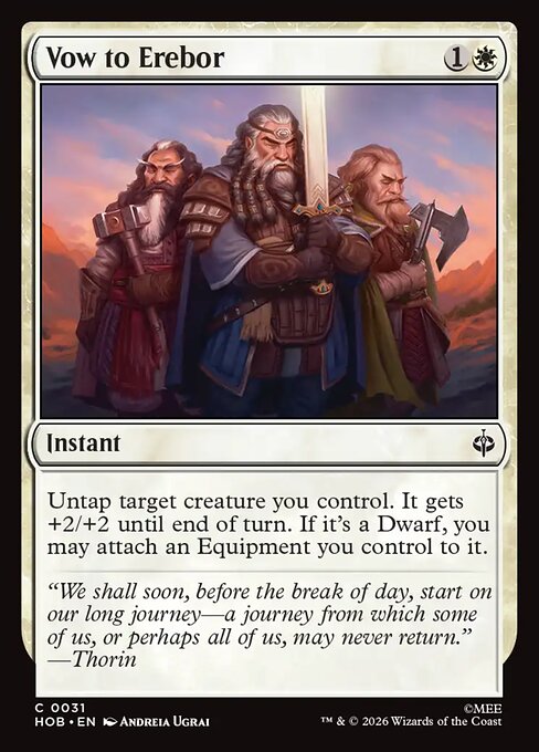 Vow to Erebor (The Hobbit)