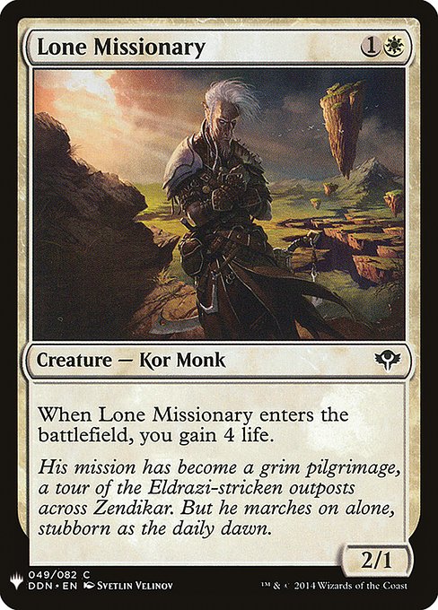 Lone Missionary (The List)