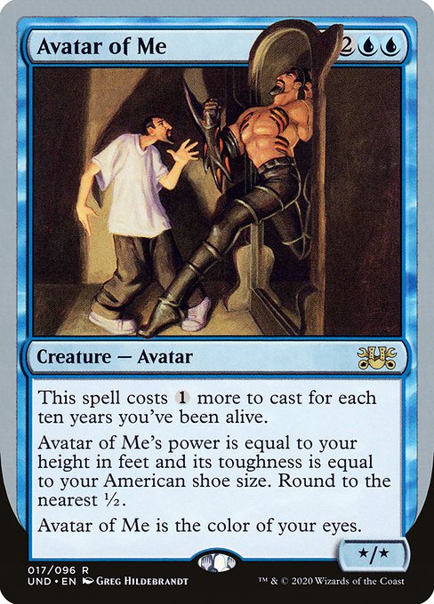 Avatar of Me (Unsanctioned)