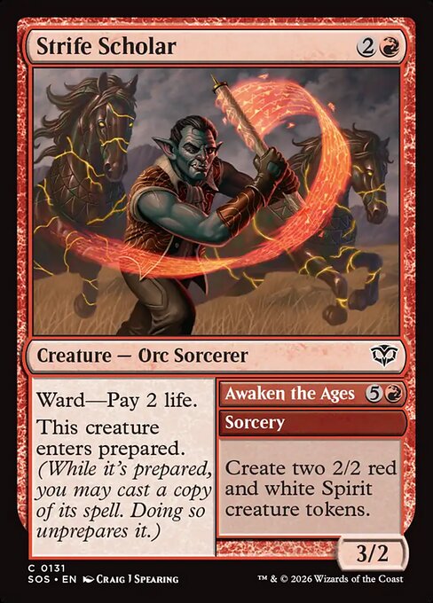 Strife Scholar // Awaken the Ages (Secrets of Strixhaven)