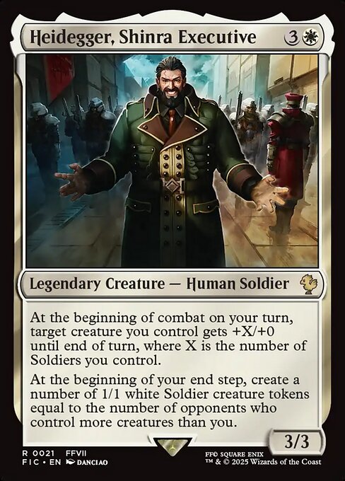 Heidegger, Shinra Executive (Final Fantasy Commander)