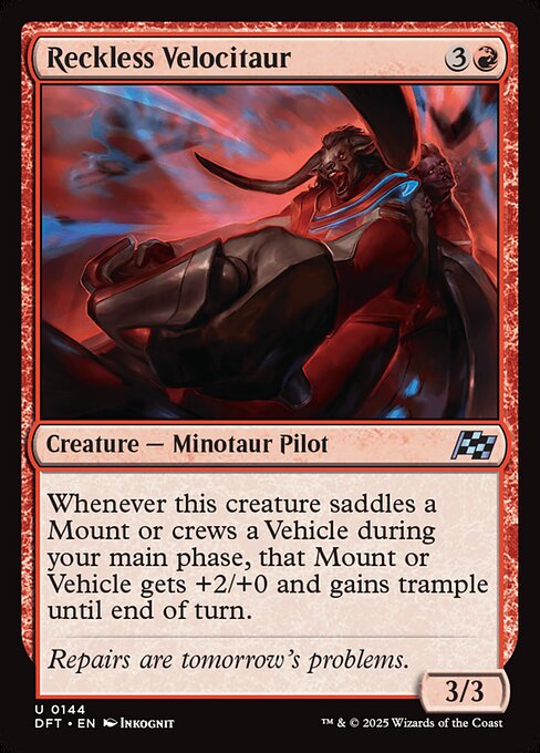 Reckless Velocitaur (Aetherdrift)