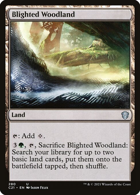Blighted Woodland (Commander 2021)