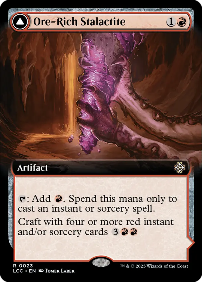 Ore-Rich Stalactite // Cosmium Catalyst (The Lost Caverns of Ixalan Commander)