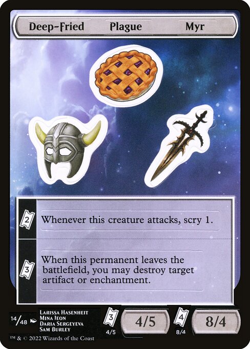 Deep-Fried Plague Myr (Unfinity Sticker Sheets)