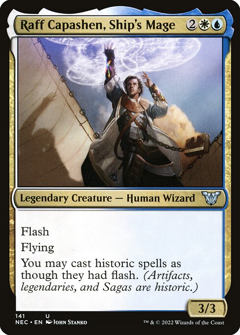 Raff Capashen, Ship's Mage (Neon Dynasty Commander)