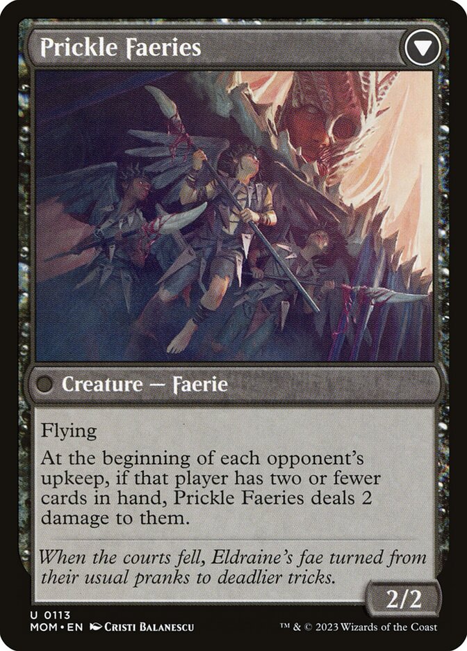 Invasion of Eldraine // Prickle Faeries (March of the Machine)