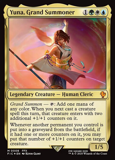 ユウナ、召喚士(ファイナルファンタジー コマンダー)