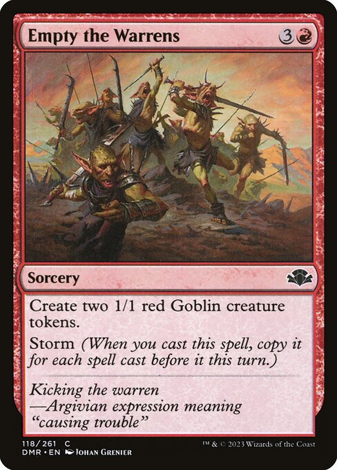 Empty the Warrens (Dominaria Remastered)