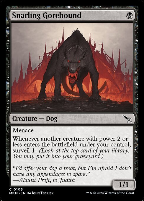 Snarling Gorehound (Murders at Karlov Manor)