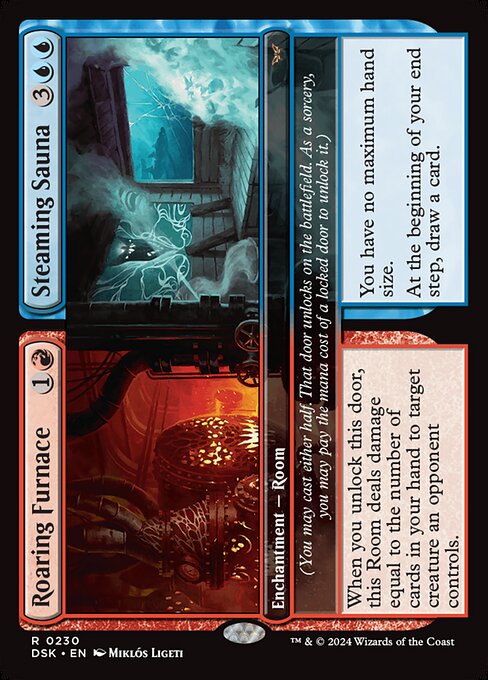 Roaring Furnace // Steaming Sauna (Duskmourn: House of Horror)