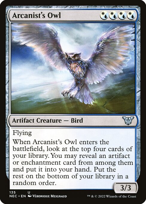 Arcanist's Owl (Neon Dynasty Commander)