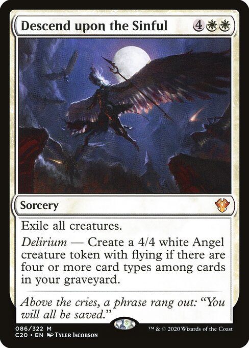 Descend upon the Sinful (Commander 2020)
