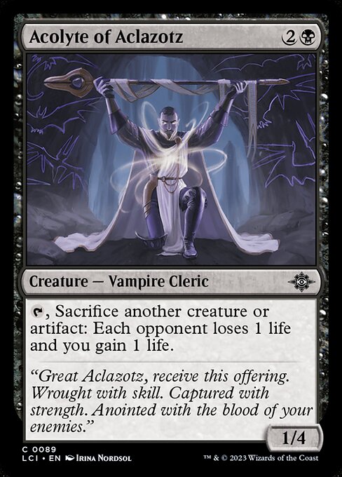 Acolyte of Aclazotz (The Lost Caverns of Ixalan)